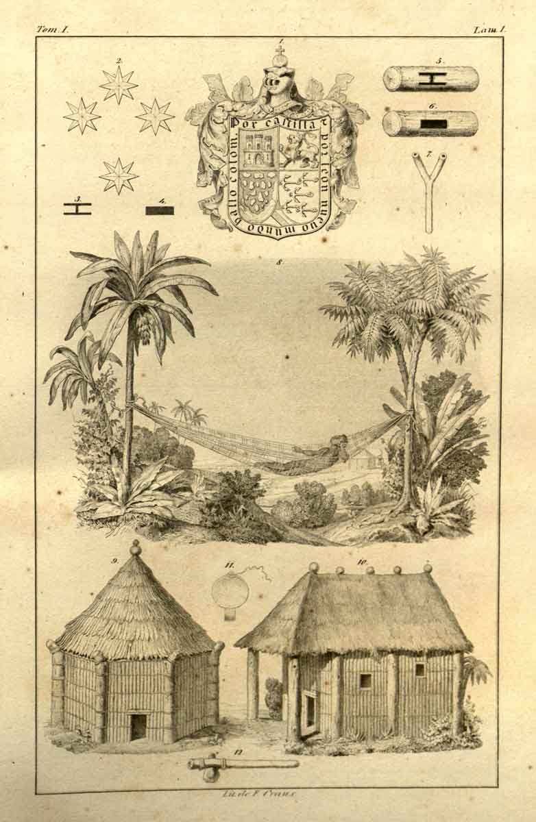 taino man in hammock hispaniola